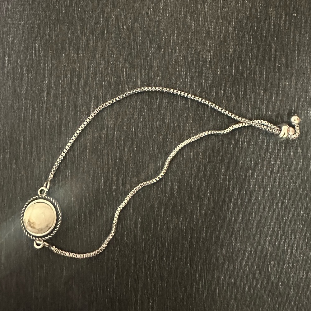 White Buffalo Bracelet - Adjustable!
